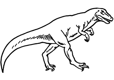 Allosaurus Dino Coloring Page